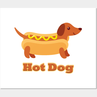 hot dog - best funny dog tshirt for dog lovers - best dog tee unisex Posters and Art